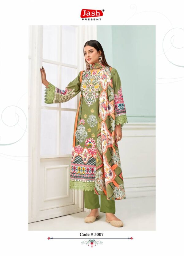 Jash Qurbat Vol 5 Mix Cotton Dress Material Catalog Wholesale Collection - Image 9