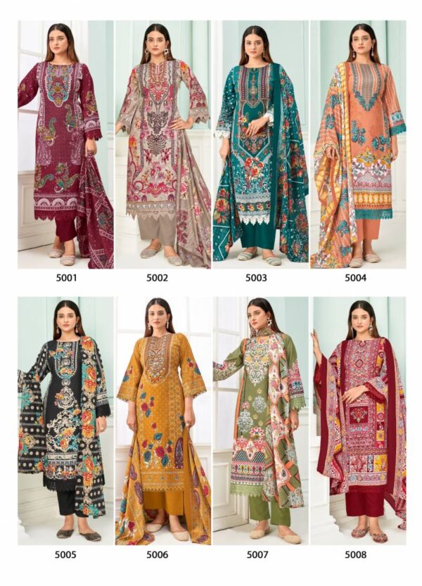 Jash Qurbat Vol 5 Mix Cotton Dress Material Catalog Wholesale Collection - Image 10