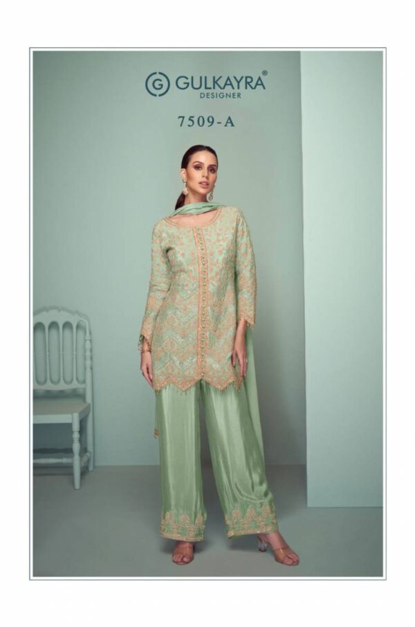 Gulkayra Crown Platinum Chinon Designer Salwar Kameez Catalog Wholesale Collection