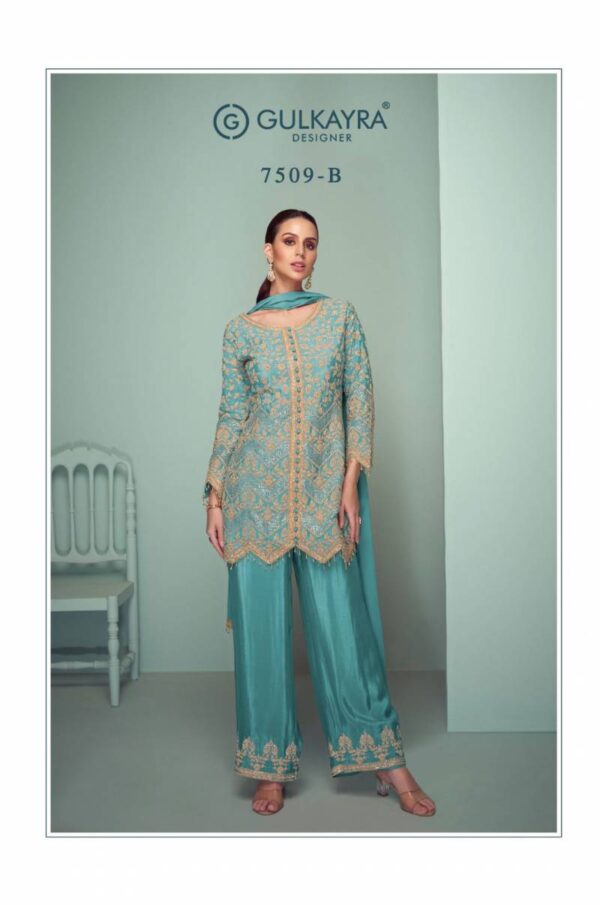 Gulkayra Crown Platinum Chinon Designer Salwar Kameez Catalog Wholesale Collection - Image 2