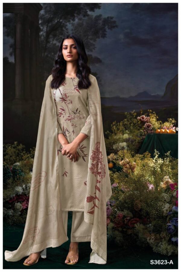 Ganga Josika Cotton Dobby Printed Embroidered Salwar Kameez Catalog Wholesale Collection - Image 2