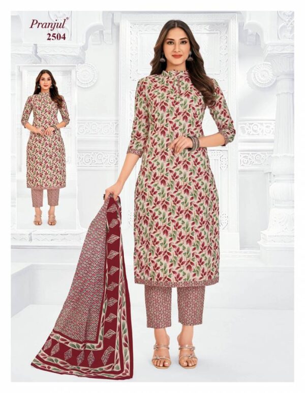 Pranjul Priyanka Vol 25 Cotton Printed Fancy Dress Material Catalog Wholesale Collection - Image 7