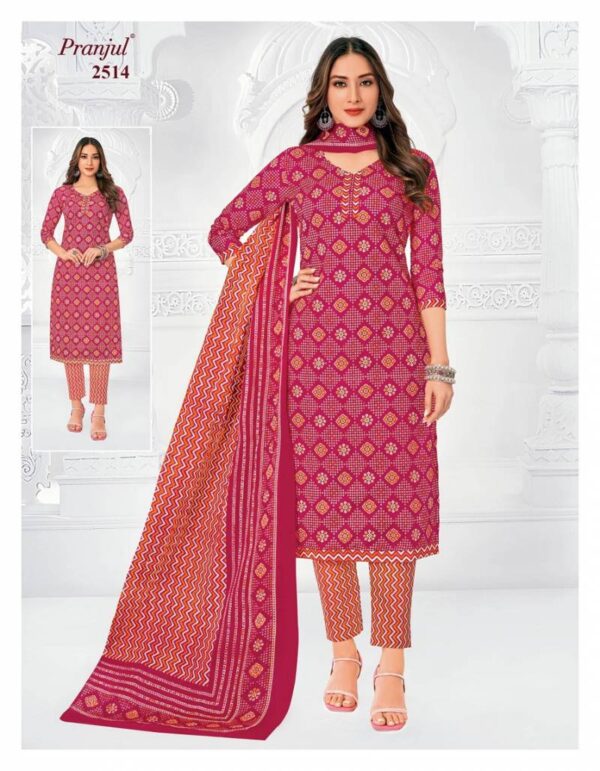 Pranjul Priyanka Vol 25 Cotton Printed Fancy Dress Material Catalog Wholesale Collection - Image 15
