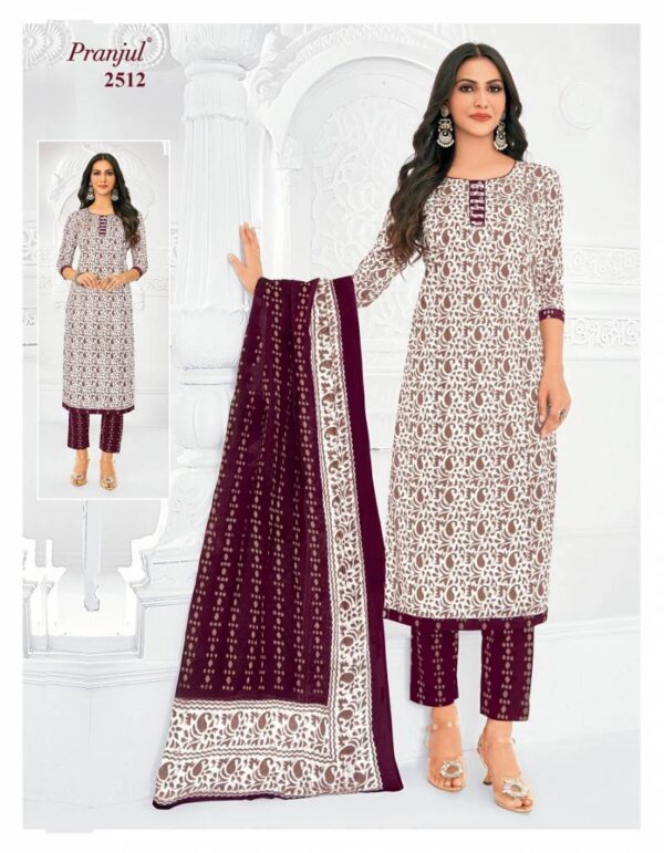 Pranjul Priyanka Vol 25 Cotton Printed Fancy Dress Material Catalog Wholesale Collection - Image 16