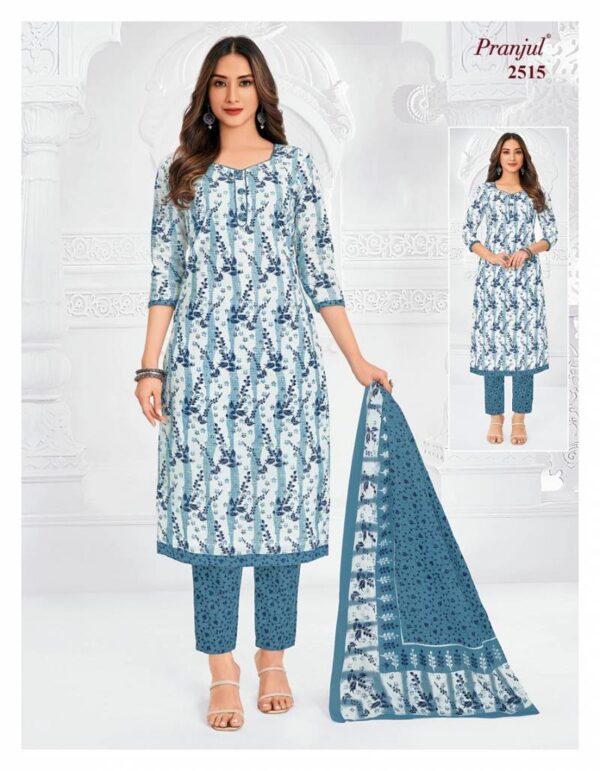 Pranjul Priyanka Vol 25 Cotton Printed Fancy Dress Material Catalog Wholesale Collection - Image 3