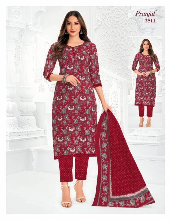Pranjul Priyanka Vol 25 Cotton Printed Fancy Dress Material Catalog Wholesale Collection - Image 4