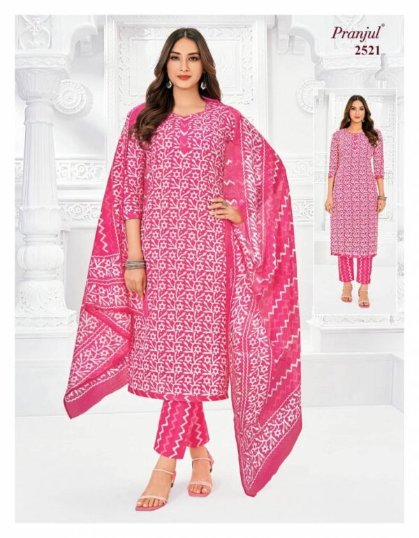 Pranjul Priyanka Vol 25 Cotton Printed Fancy Dress Material Catalog Wholesale Collection - Image 20