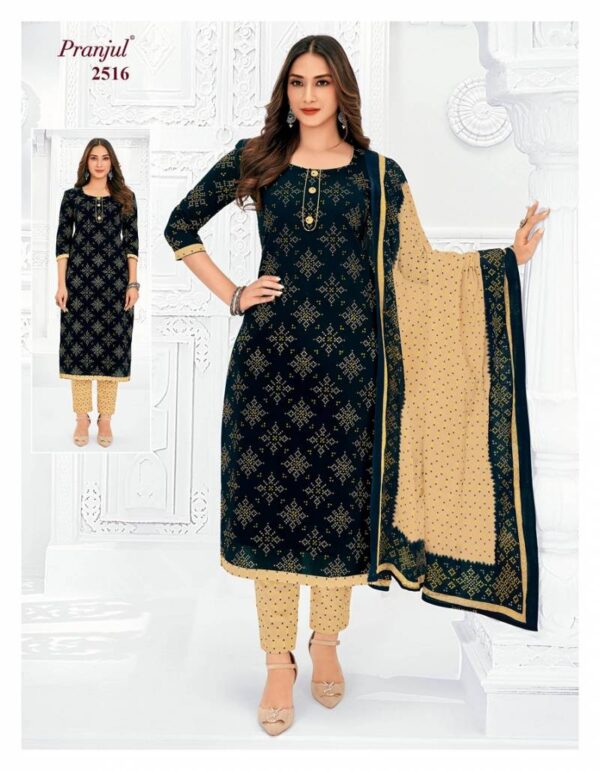 Pranjul Priyanka Vol 25 Cotton Printed Fancy Dress Material Catalog Wholesale Collection - Image 21