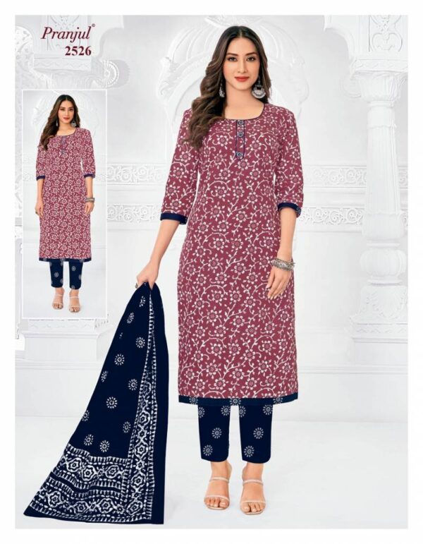 Pranjul Priyanka Vol 25 Cotton Printed Fancy Dress Material Catalog Wholesale Collection - Image 23
