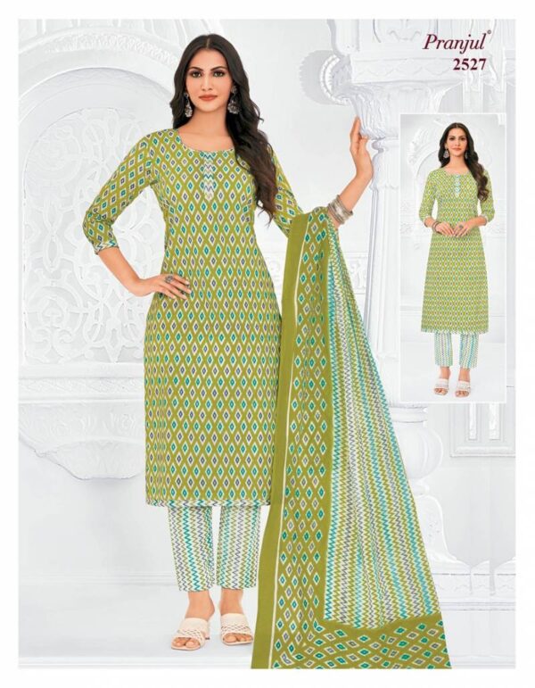 Pranjul Priyanka Vol 25 Cotton Printed Fancy Dress Material Catalog Wholesale Collection - Image 24