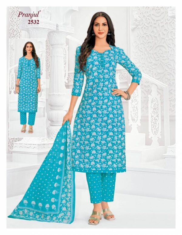 Pranjul Priyanka Vol 25 Cotton Printed Fancy Dress Material Catalog Wholesale Collection - Image 6