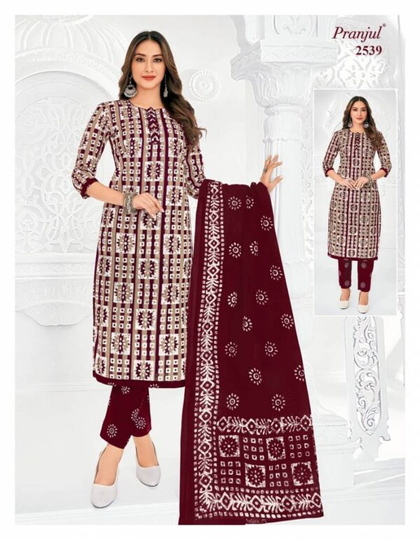 Pranjul Priyanka Vol 25 Cotton Printed Fancy Dress Material Catalog Wholesale Collection - Image 37