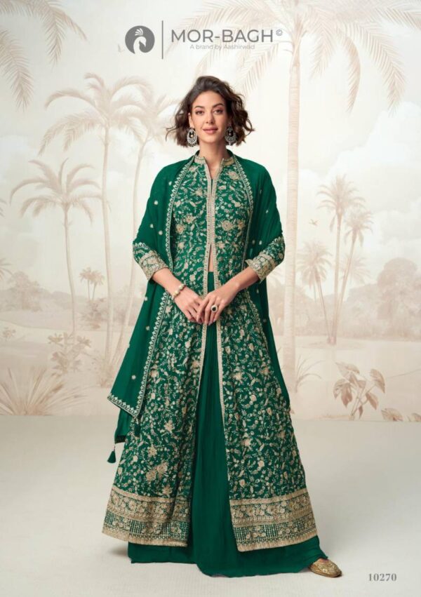 Aashirwad Mor Bagh Vamika Georgette Designer Salwar Kameez Catalog Wholesale Collection - Image 2