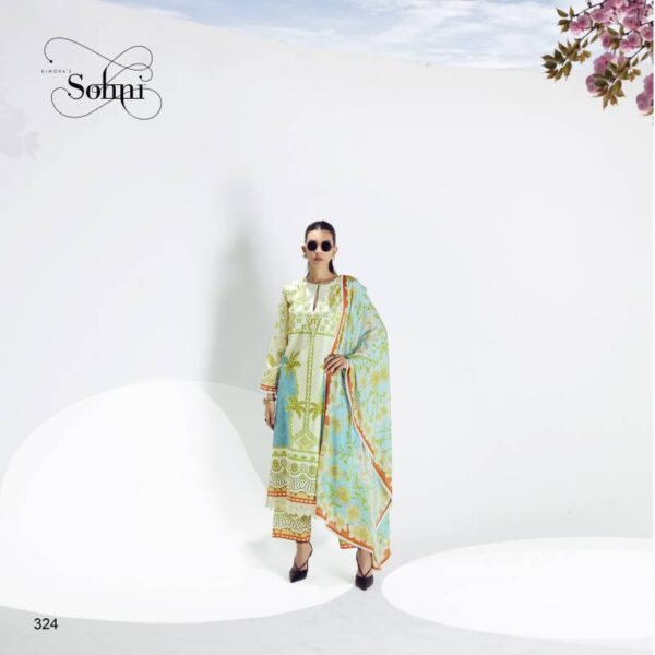 Kimora Sohni Breeze Lawn Cotton Digital Printed Salwar Suits Catalog Wholesale Collection - Image 4