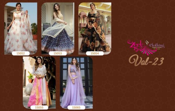 Zeel Vol 23 Digital Printed Designer Lehenga Choli Catalog Wholesale Collection - Image 4