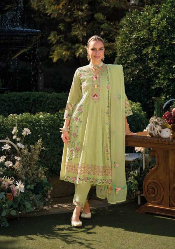 Kailee Jugni Cotton Schiffli Top Bottom With Dupatta Catalog Wholesale Collection - Image 4