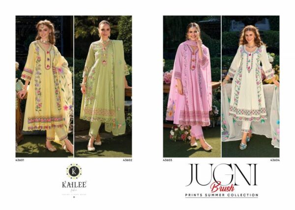 Kailee Jugni Cotton Schiffli Top Bottom With Dupatta Catalog Wholesale Collection - Image 6