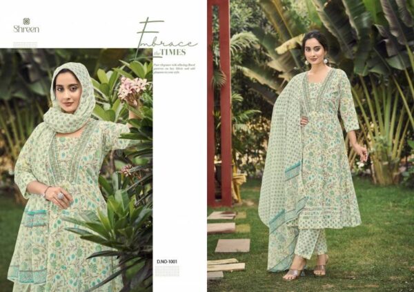Shreen Simi Vol 2 Cambric Cotton Kurti Bottom With Dupatta Catalog Wholesale Collection - Image 4