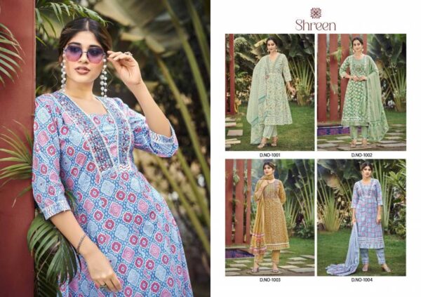 Shreen Simi Vol 2 Cambric Cotton Kurti Bottom With Dupatta Catalog Wholesale Collection - Image 6