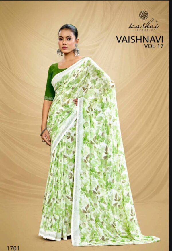 Kashvi Vaishnavi Vol 17 Georgette Saree Catalog Wholesale Collection - Image 5