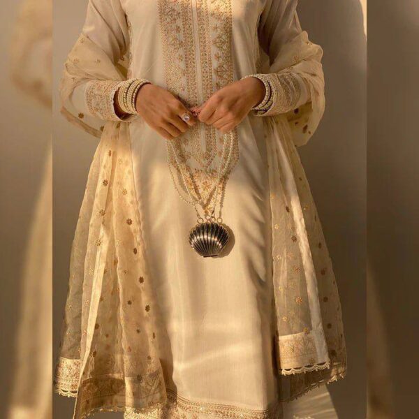 Yd 030 Soft Chanderi Silk Fancy Salwar Kameez Catalog Wholesale Collection - Image 2