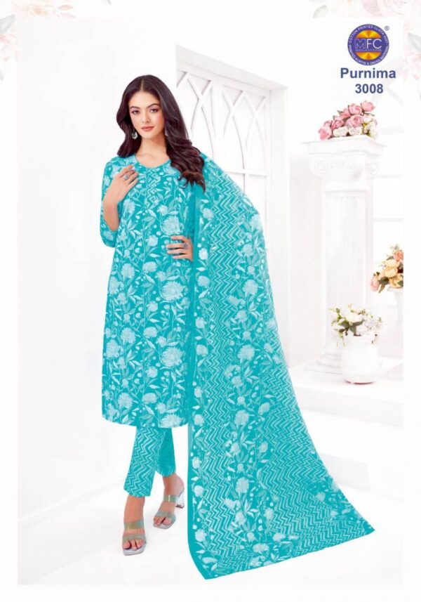Mfc Purnima Vol 3 Cotton Dress Material Catalog Wholesale Collection - Image 4