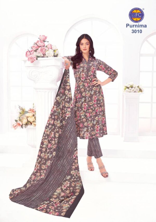 Mfc Purnima Vol 3 Cotton Dress Material Catalog Wholesale Collection - Image 5