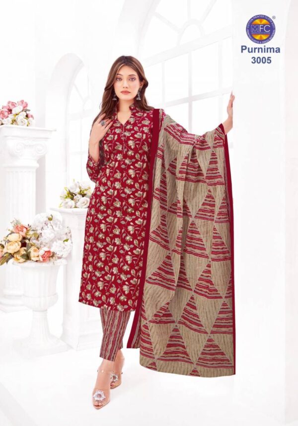 Mfc Purnima Vol 3 Cotton Dress Material Catalog Wholesale Collection - Image 6