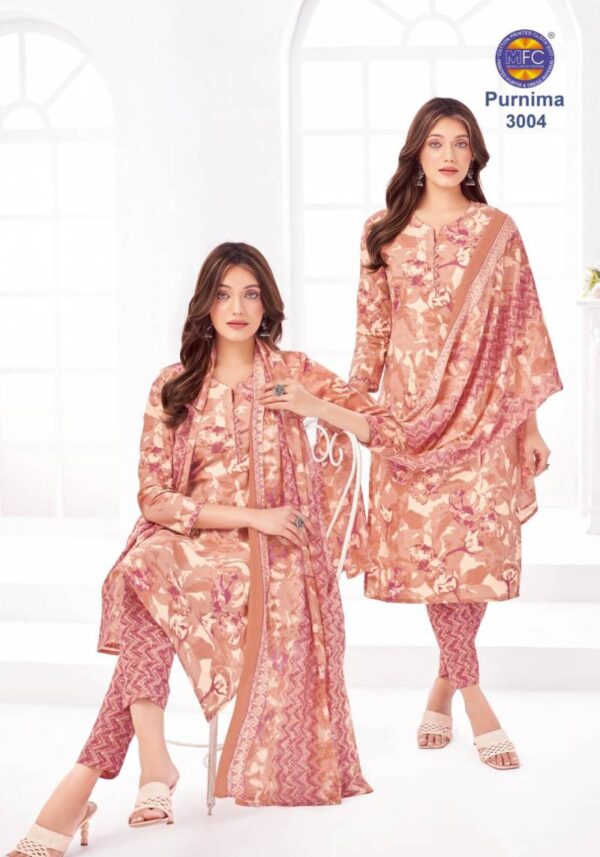 Mfc Purnima Vol 3 Cotton Dress Material Catalog Wholesale Collection - Image 8