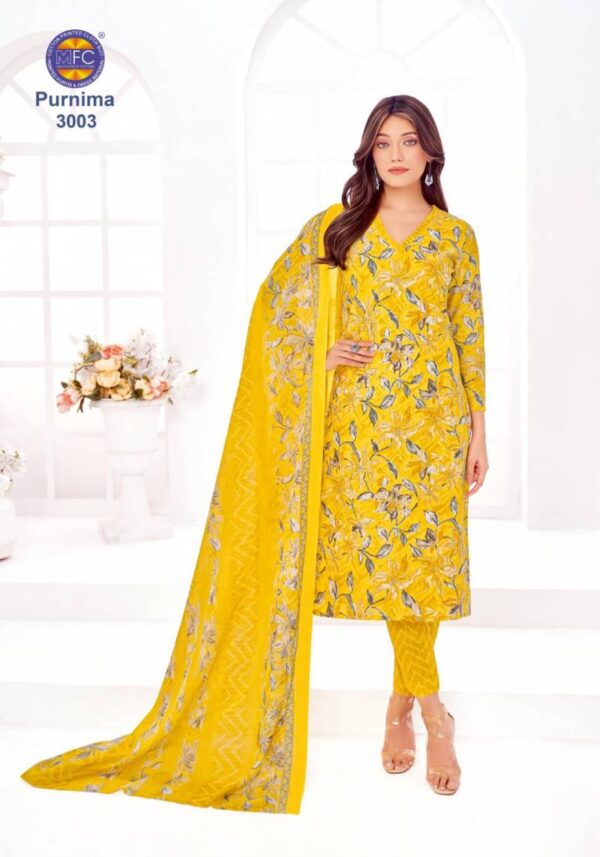 Mfc Purnima Vol 3 Cotton Dress Material Catalog Wholesale Collection - Image 10