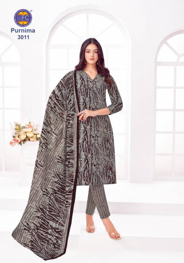 Mfc Purnima Vol 3 Cotton Dress Material Catalog Wholesale Collection - Image 11