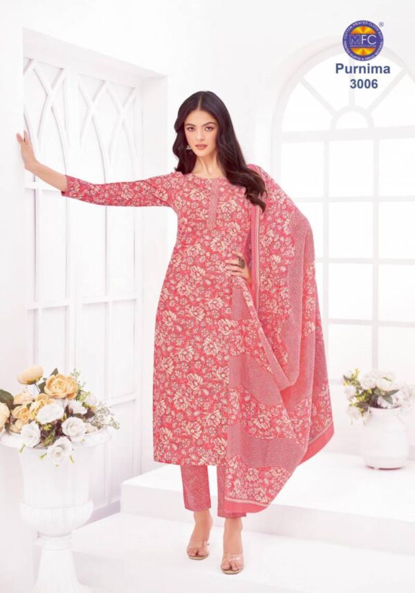 Mfc Purnima Vol 3 Cotton Dress Material Catalog Wholesale Collection - Image 12