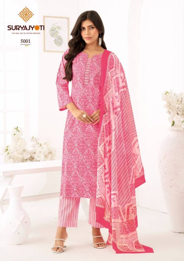 Suryajyoti Ice Look Vol 5 Cotton Printed Dress Material Catalog Wholesale Collection - Image 2