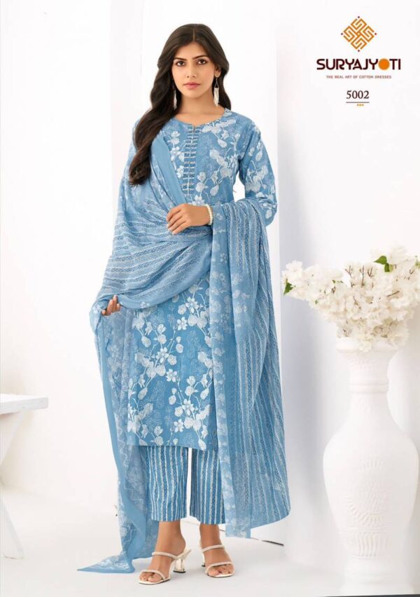 Suryajyoti Ice Look Vol 5 Cotton Printed Dress Material Catalog Wholesale Collection - Image 3