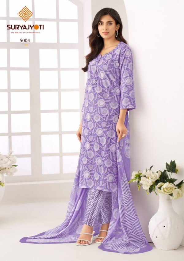 Suryajyoti Ice Look Vol 5 Cotton Printed Dress Material Catalog Wholesale Collection - Image 5