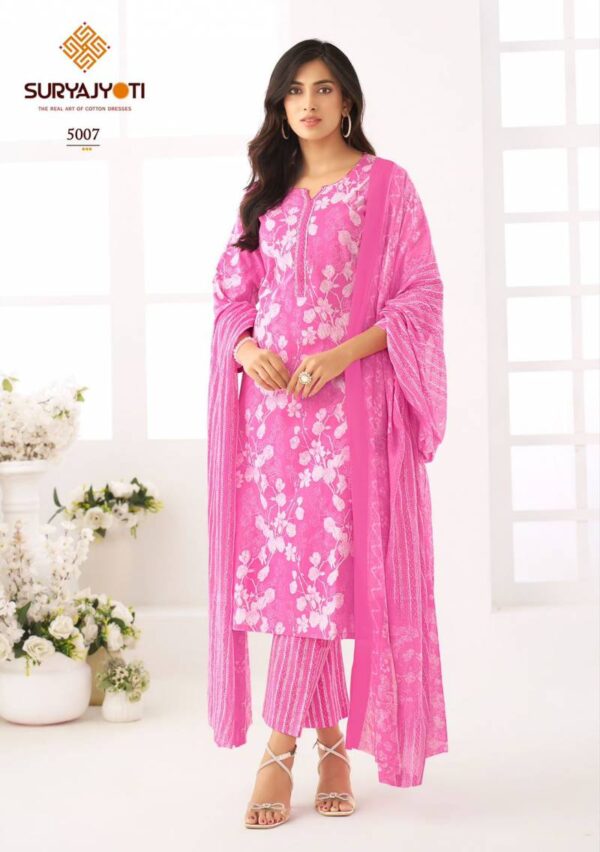 Suryajyoti Ice Look Vol 5 Cotton Printed Dress Material Catalog Wholesale Collection - Image 8