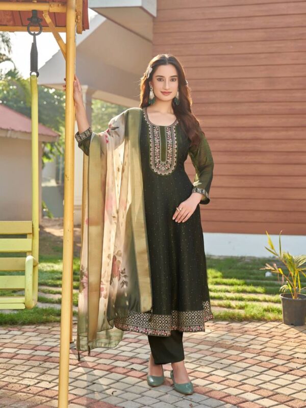 Aanchi Urfi Crunchy Kurti Bottom With Dupatta Catalog Wholesale Collection - Image 5