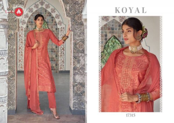 Triple Aaa Koyal Maslin Jacquard Fancy Dress Material Catalog Wholesale Collection - Image 5