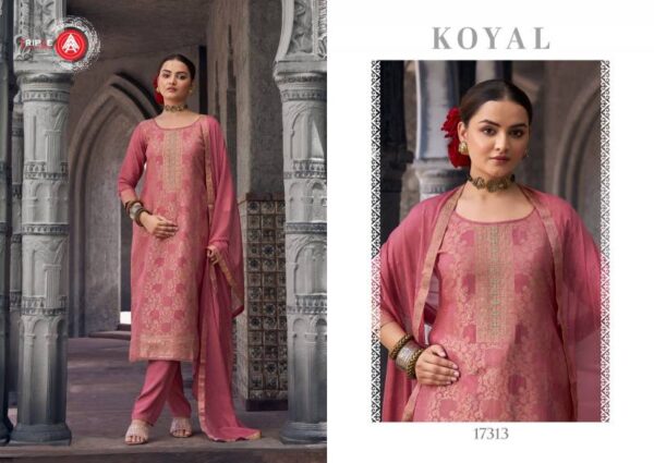 Triple Aaa Koyal Maslin Jacquard Fancy Dress Material Catalog Wholesale Collection - Image 6