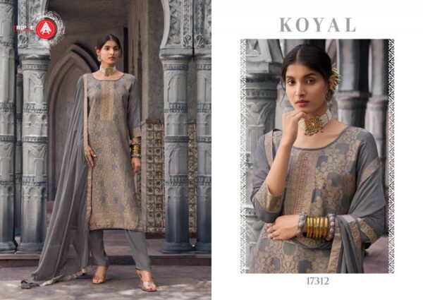 Triple Aaa Koyal Maslin Jacquard Fancy Dress Material Catalog Wholesale Collection - Image 7