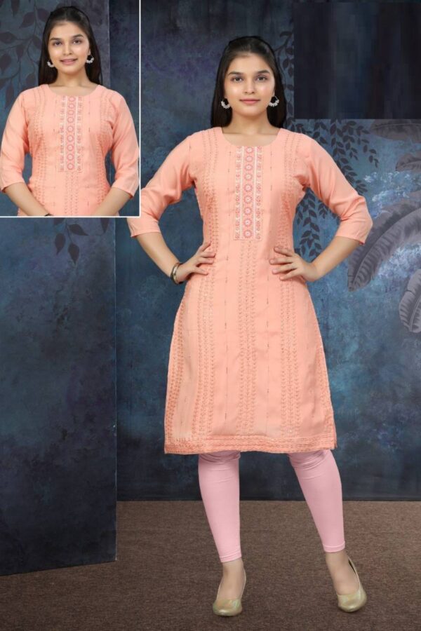 Diamond Kurti Vol 3 Roman Shimmer Kurti Catalog Wholesale Collection - Image 4