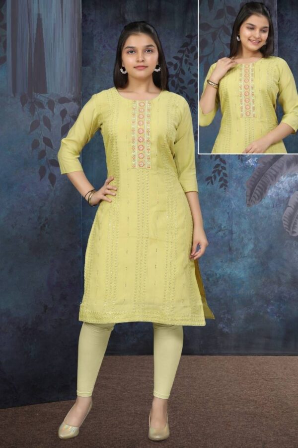 Diamond Kurti Vol 3 Roman Shimmer Kurti Catalog Wholesale Collection - Image 5