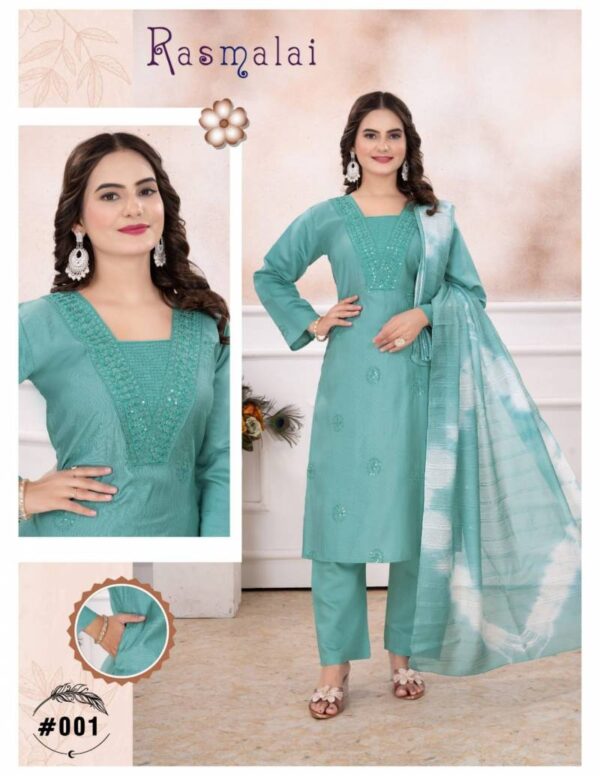 Ft Rasmalai Vatican Kurti Bottom With Dupatta Catalog Wholesale Collection - Image 2