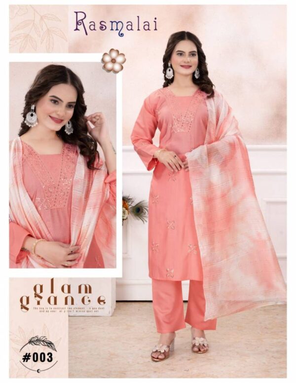 Ft Rasmalai Vatican Kurti Bottom With Dupatta Catalog Wholesale Collection - Image 3