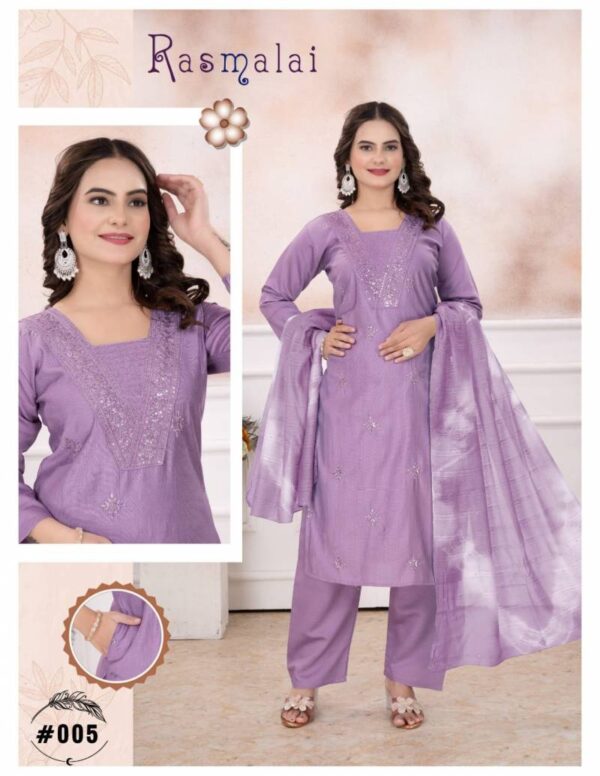 Ft Rasmalai Vatican Kurti Bottom With Dupatta Catalog Wholesale Collection - Image 4