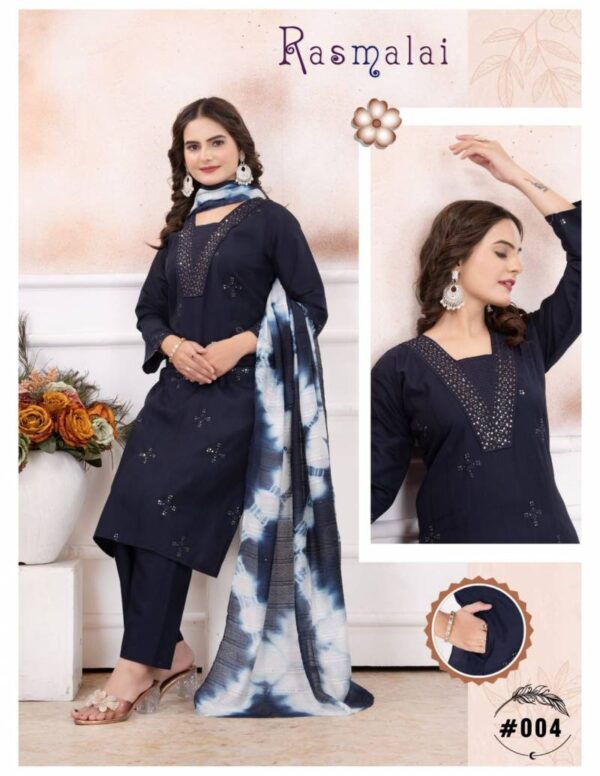 Ft Rasmalai Vatican Kurti Bottom With Dupatta Catalog Wholesale Collection - Image 9