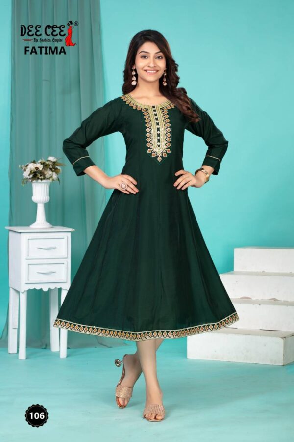 Deecee Fatima Roman Silk Kurti Catalog Wholesale Collection - Image 7