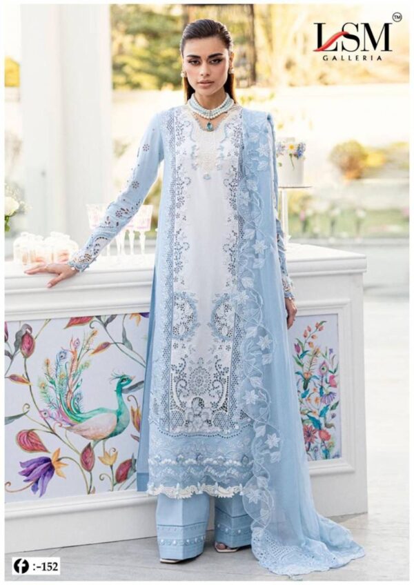 Lsm Firdous Queen Vol 15 Heavy Lawn Cotton Dress Material Catalog Wholesale Collection - Image 4