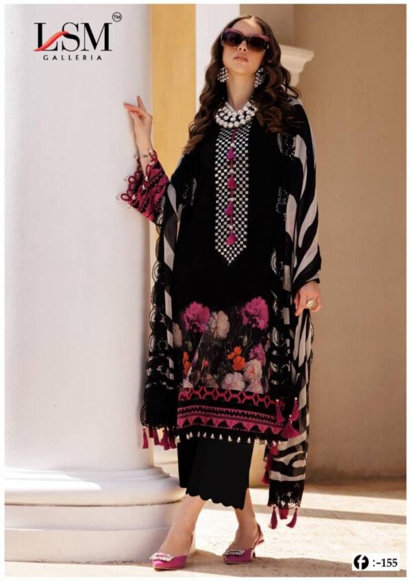Lsm Firdous Queen Vol 15 Heavy Lawn Cotton Dress Material Catalog Wholesale Collection - Image 6