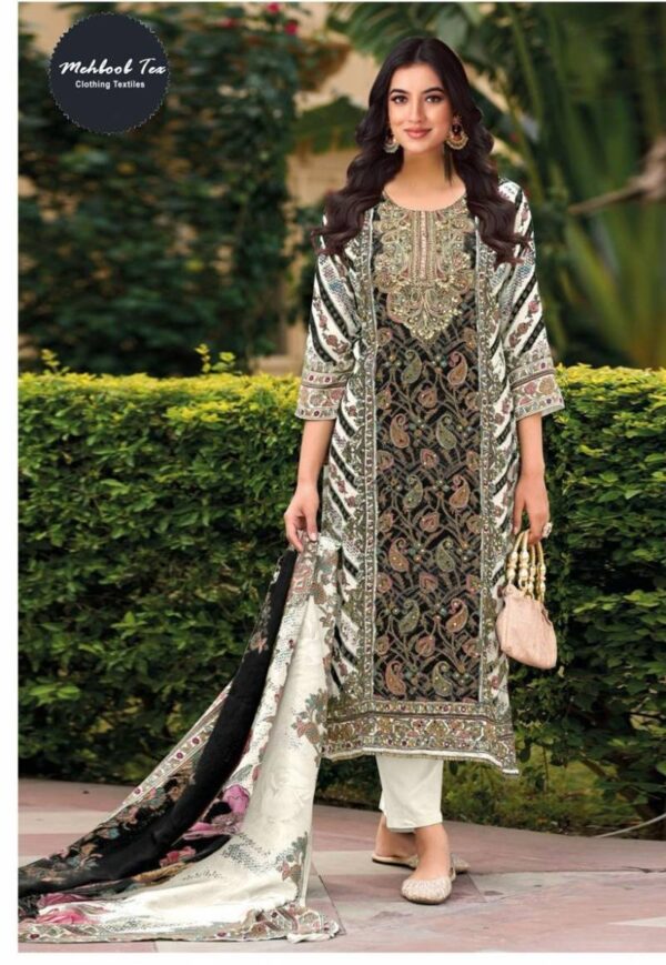 Mehboob Tex 1652 D And E Maslin Digital Prtinted Pakistani Salwar Suits Catalog Wholesale Collection